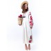 Sale!! Embroidered Boho Dress "White Story", size XS